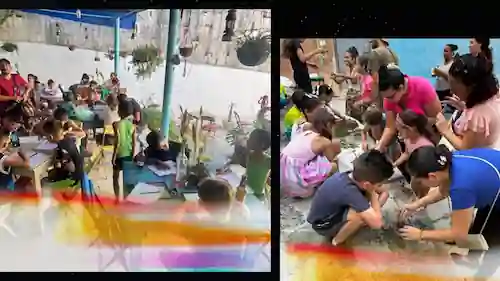 Actividades con niños en sede Proyectongo